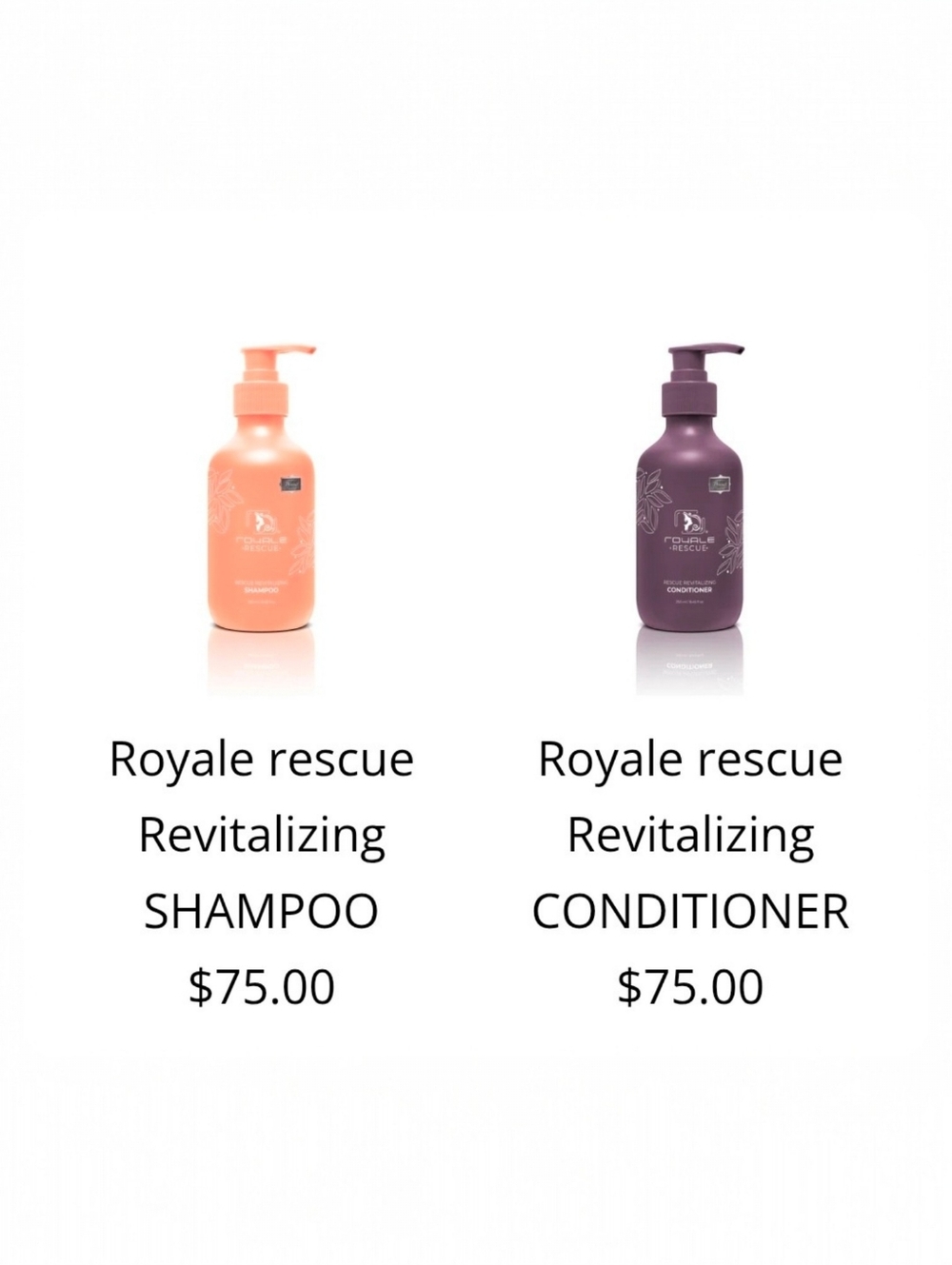 Royale Rescue Luxury Shampoo And Conditioner Bundle Premium Salon Brand $150 Val - Picture 6 of 7